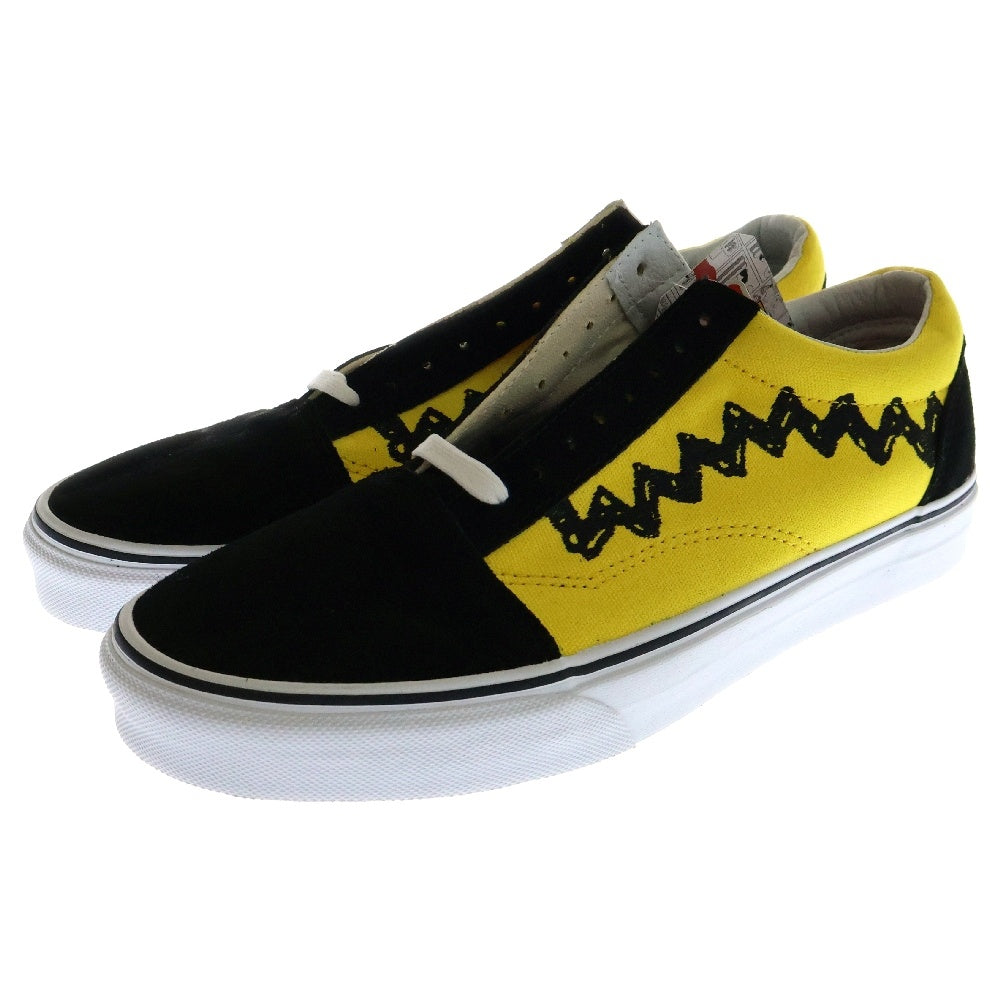 VANS(ヴァンズ) Old Skool Peanuts Charlie Brown/Brack オールドスクール ピーナッツ チャーリーブラウン ローカットスニーカー イエロー/ブラック US10/28cm VN0A38G1OHJ