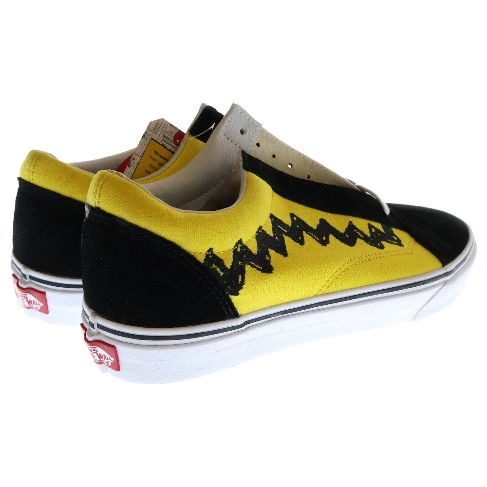 VANS(ヴァンズ) Old Skool Peanuts Charlie Brown/Brack オールドスクール ピーナッツ チャーリーブラウン ローカットスニーカー イエロー/ブラック US10/28cm VN0A38G1OHJ