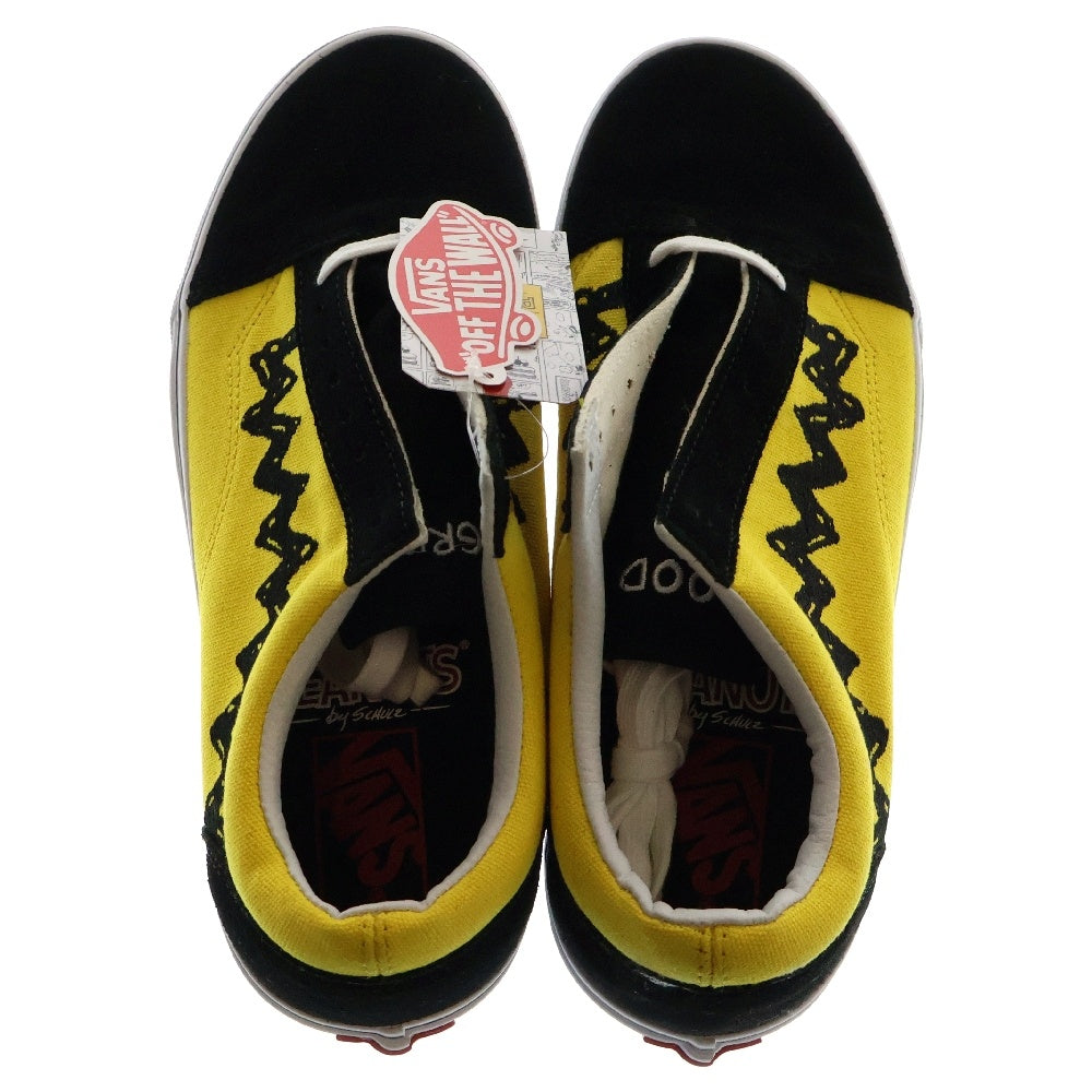 VANS(ヴァンズ) Old Skool Peanuts Charlie Brown/Brack オールドスクール ピーナッツ チャーリーブラウン ローカットスニーカー イエロー/ブラック US10/28cm VN0A38G1OHJ