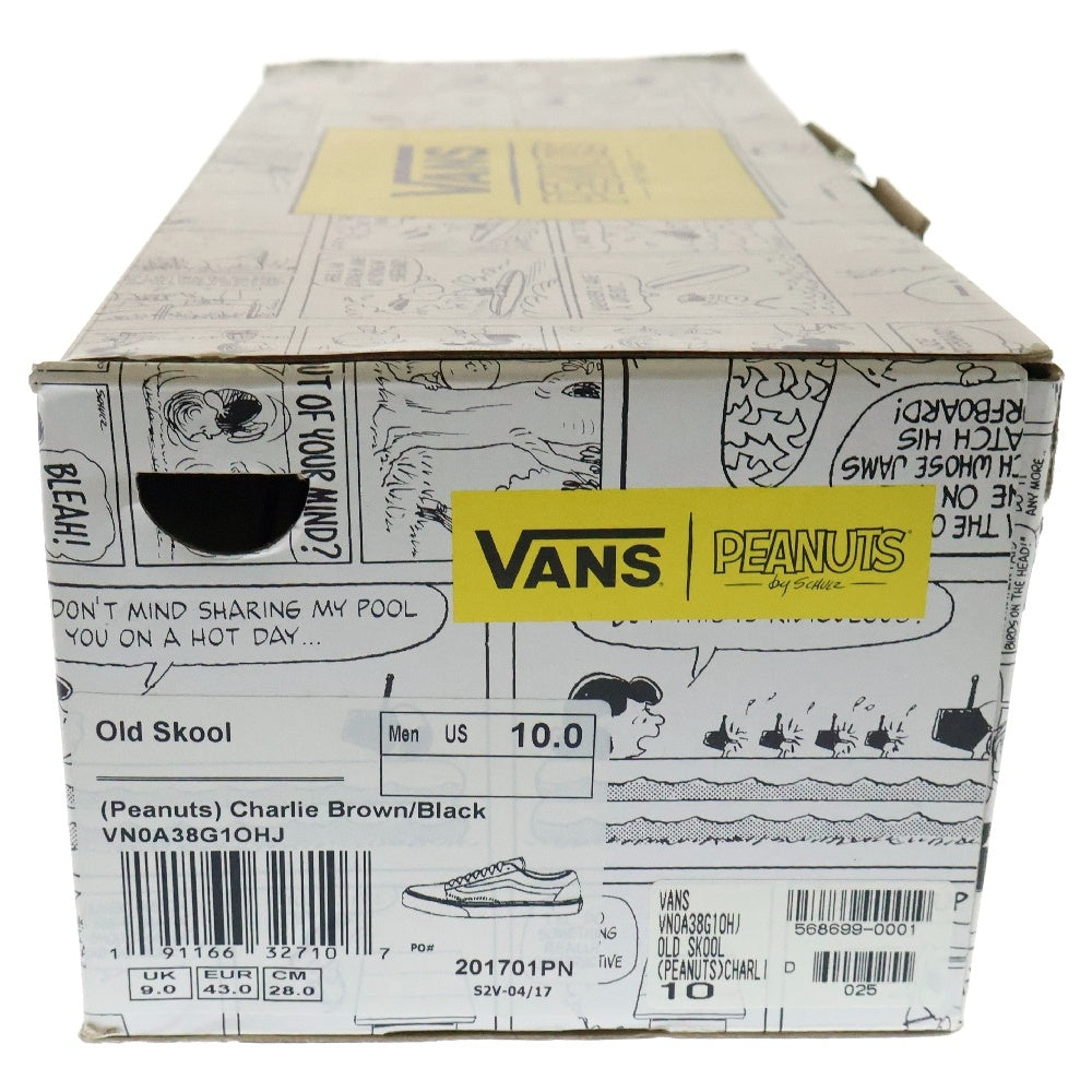 VANS(ヴァンズ) Old Skool Peanuts Charlie Brown/Brack オールドスクール ピーナッツ チャーリーブラウン ローカットスニーカー イエロー/ブラック US10/28cm VN0A38G1OHJ