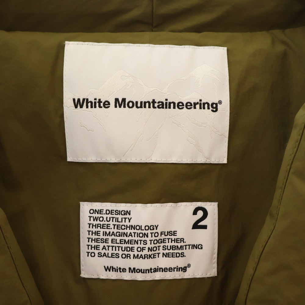 White Mountaineering(ホワイトマウンテニアリング) ×TAION HANTEN DOWN JACKET 850FLP タイオン ハンテン ダウンジャケット カーキ WM2373203