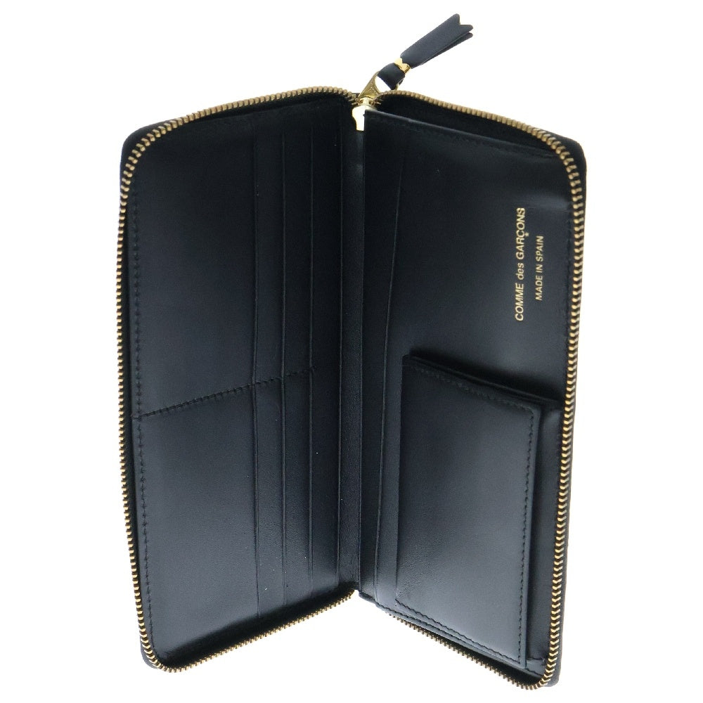 COMME des GARCONS(コムデギャルソン) 19AW Huge Logo Wallet ヒュージロゴプリント ラウンドジップ レザー ロングウォレット 長財布 ブラック SA0110HL