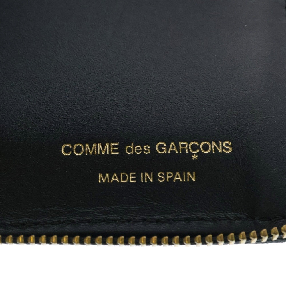 COMME des GARCONS(コムデギャルソン) 19AW Huge Logo Wallet ヒュージロゴプリント ラウンドジップ レザー ロングウォレット 長財布 ブラック SA0110HL