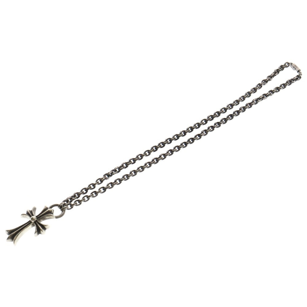 CHROME HEARTS(クロムハーツ) PPR CHN SML CH CRS ペーパーチェーンスモールCHクロス ネックレス シルバー 20inch
