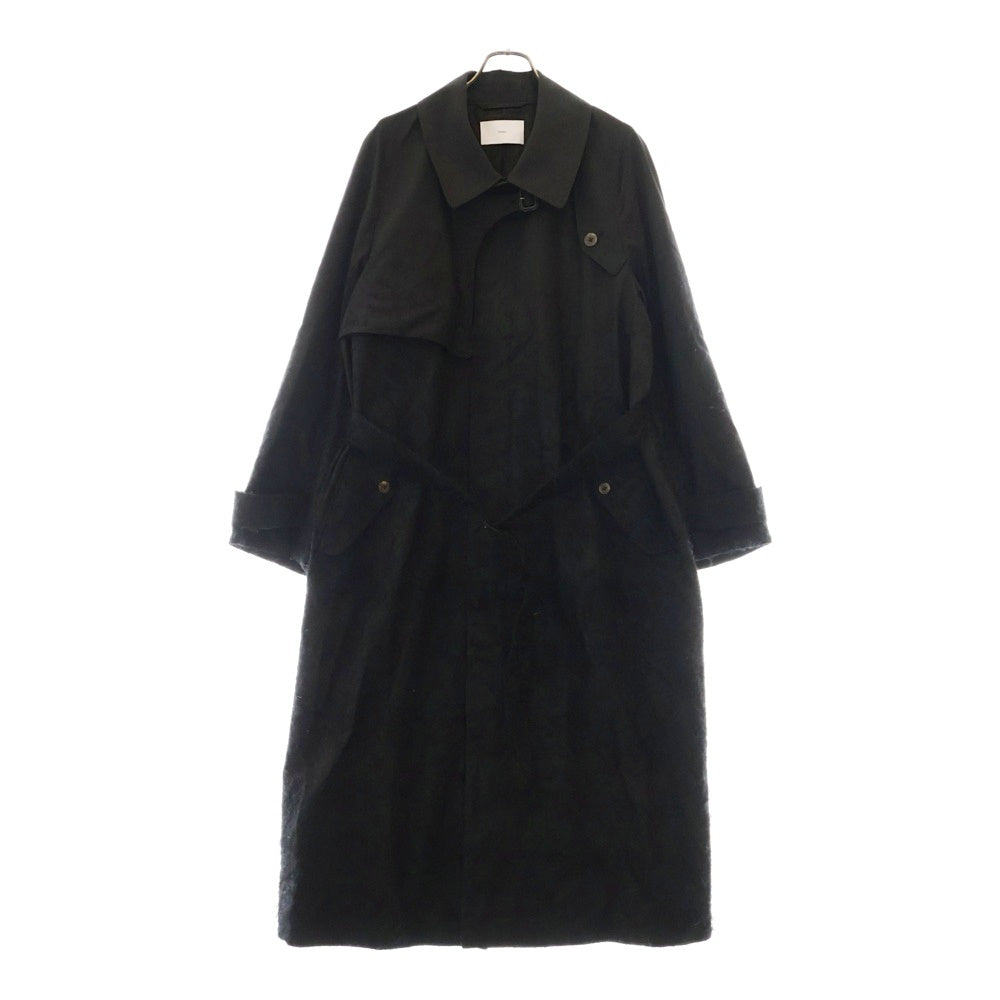 SUGARHILL(シュガーヒル) 24AW HAIRLY BALMAKAAN COAT バルマカーン ロングコート ブラック 2411300102