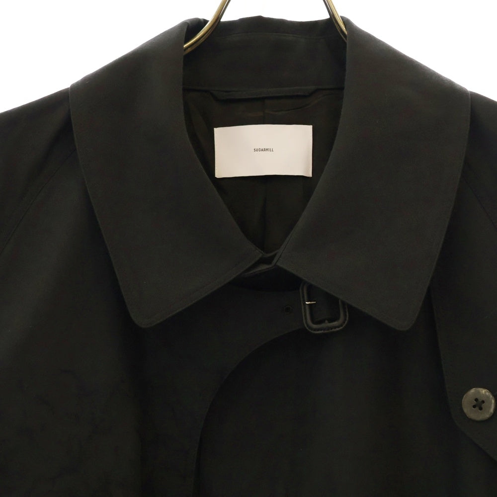SUGARHILL(シュガーヒル) 24AW HAIRLY BALMAKAAN COAT バルマカーン ロングコート ブラック 2411300102
