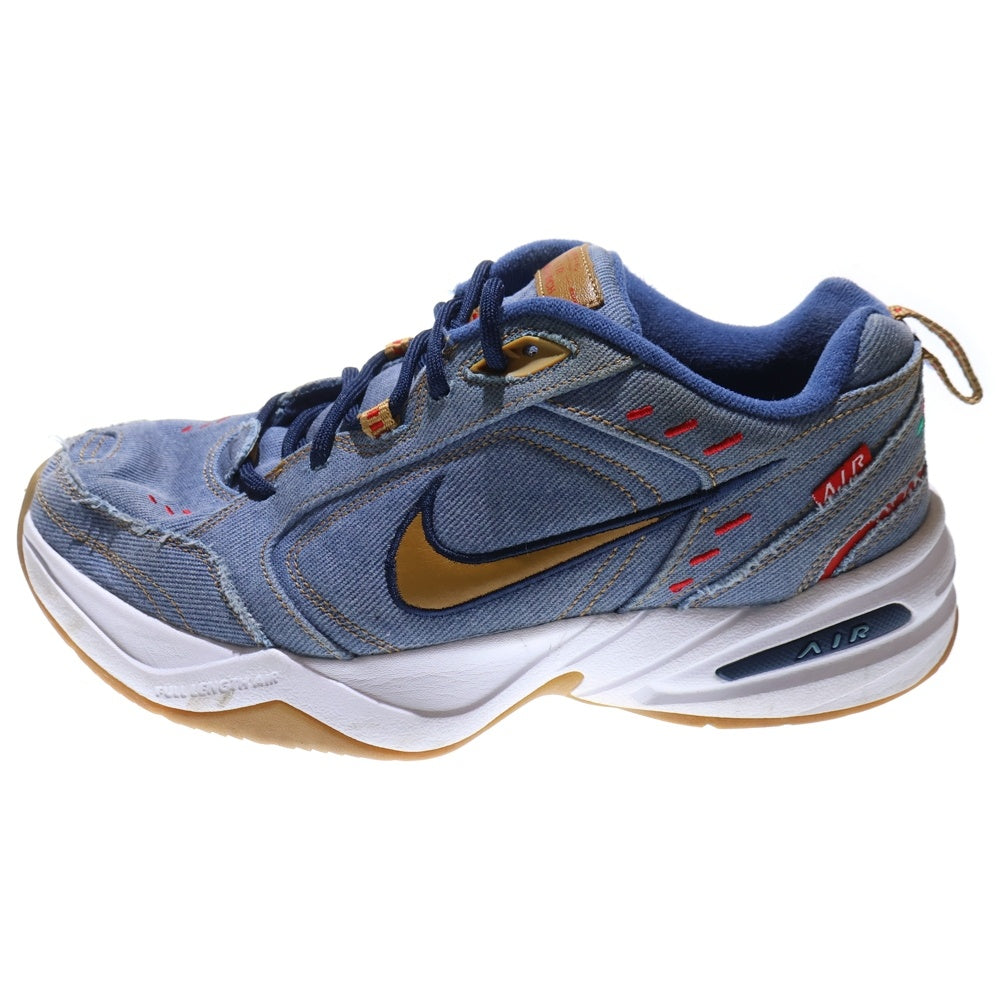 NIKE(ナイキ) AIR MONARCH 4 PRM ローカットスニーカー ネイビー/イエロー US9/27cm AV6676-400