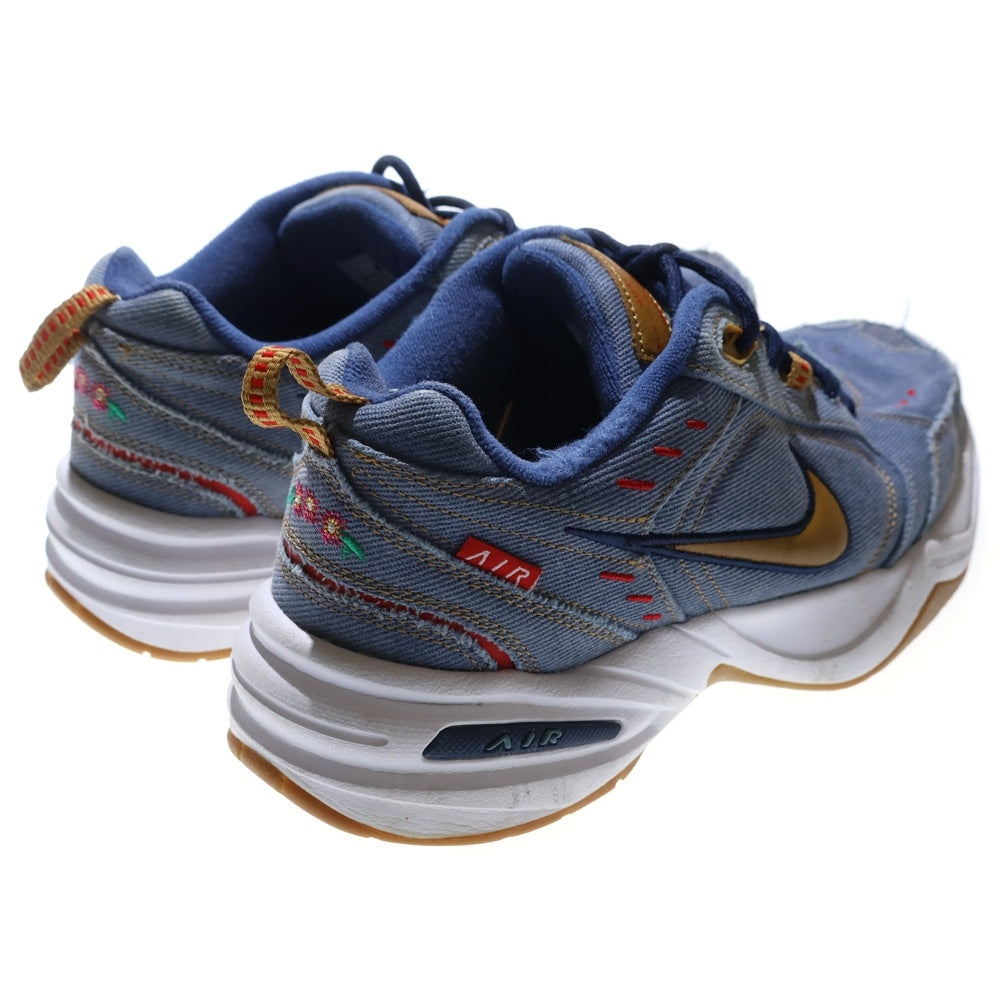 NIKE(ナイキ) AIR MONARCH 4 PRM ローカットスニーカー ネイビー/イエロー US9/27cm AV6676-400