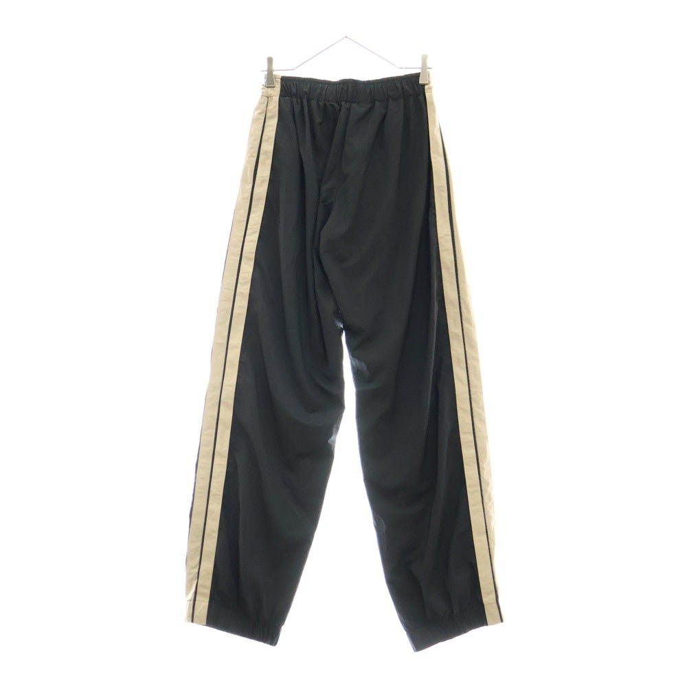 Palm Angels(パームエンジェルス) 23AW NYRON TRACK JOGGERS ナイロン トラック サイドストライプ ジョガーパンツ ブラック PMCJ018F23FAB0011003
