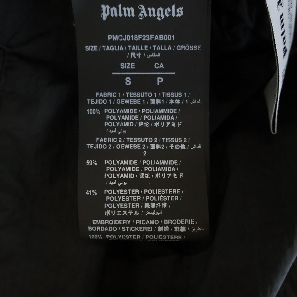 Palm Angels(パームエンジェルス) 23AW NYRON TRACK JOGGERS ナイロン トラック サイドストライプ ジョガーパンツ ブラック PMCJ018F23FAB0011003