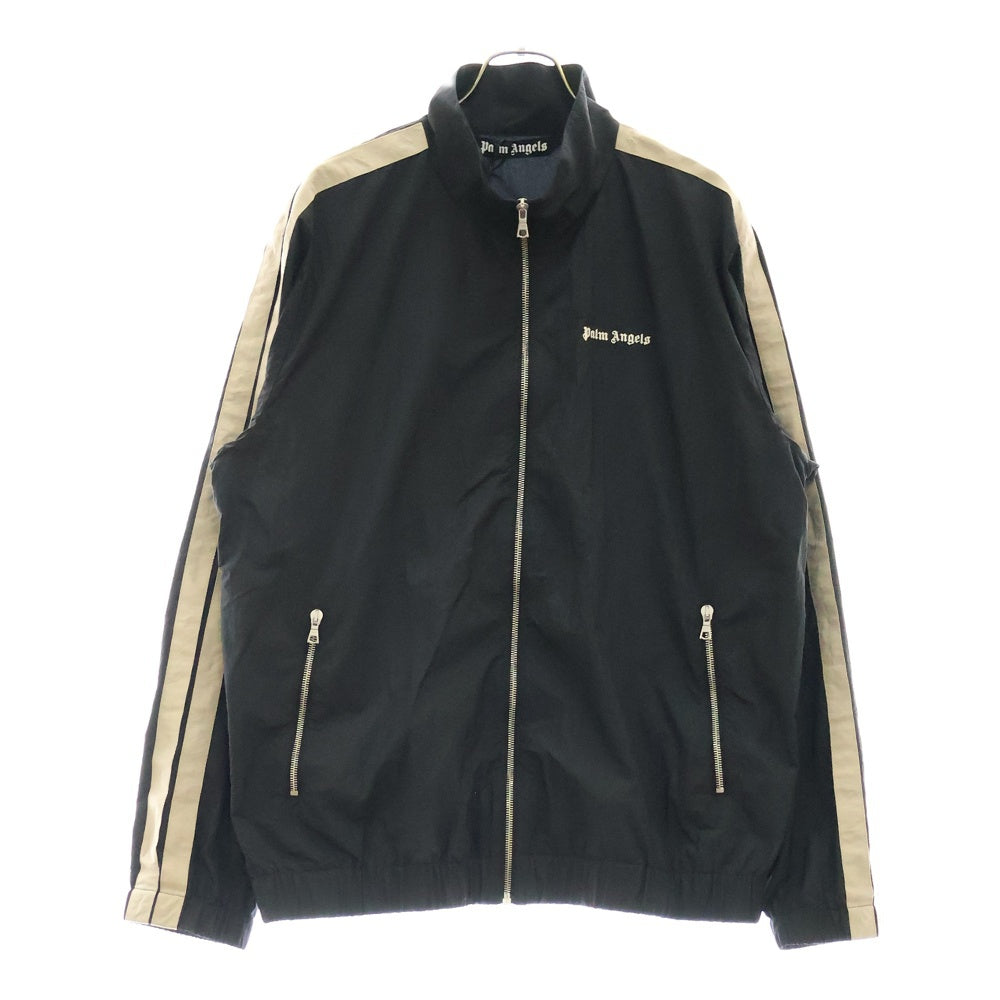 Palm Angels(パームエンジェルス) 23AW NYRON TRACK JKT ナイロン サイドストライプ トラックジャケット ブラック PMBD054F23FAB0011003