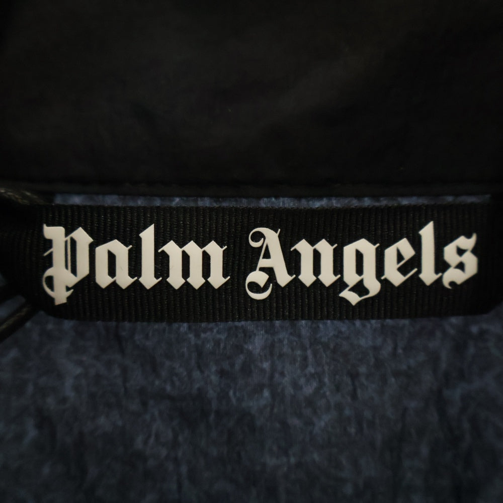 Palm Angels(パームエンジェルス) 23AW NYRON TRACK JKT ナイロン サイドストライプ トラックジャケット ブラック PMBD054F23FAB0011003