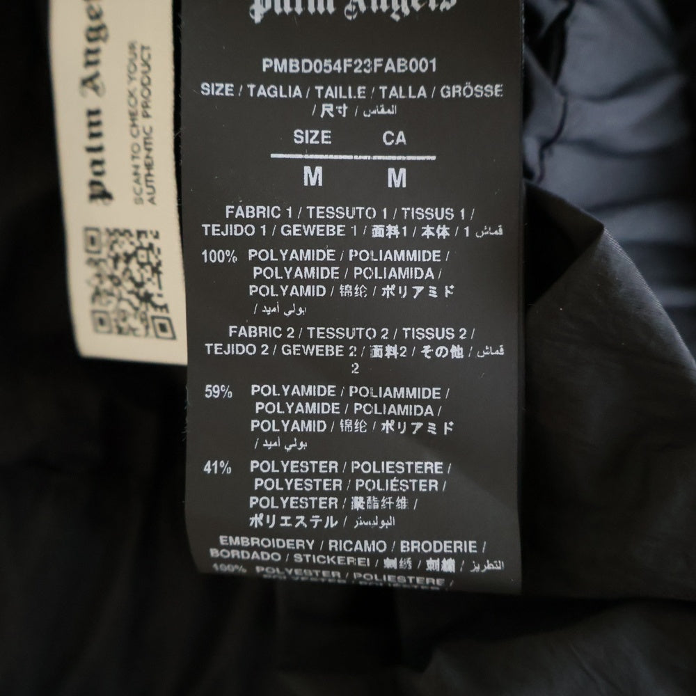 Palm Angels(パームエンジェルス) 23AW NYRON TRACK JKT ナイロン サイドストライプ トラックジャケット ブラック PMBD054F23FAB0011003