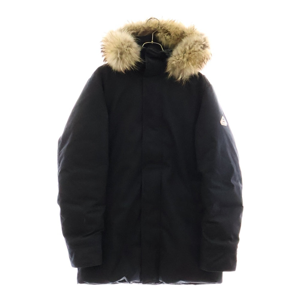 PYRENEX(ピレネックス) BORDEAUX FUR ファー付き フーディー アヌシー ダウンジャケット ブラック W22PJ1