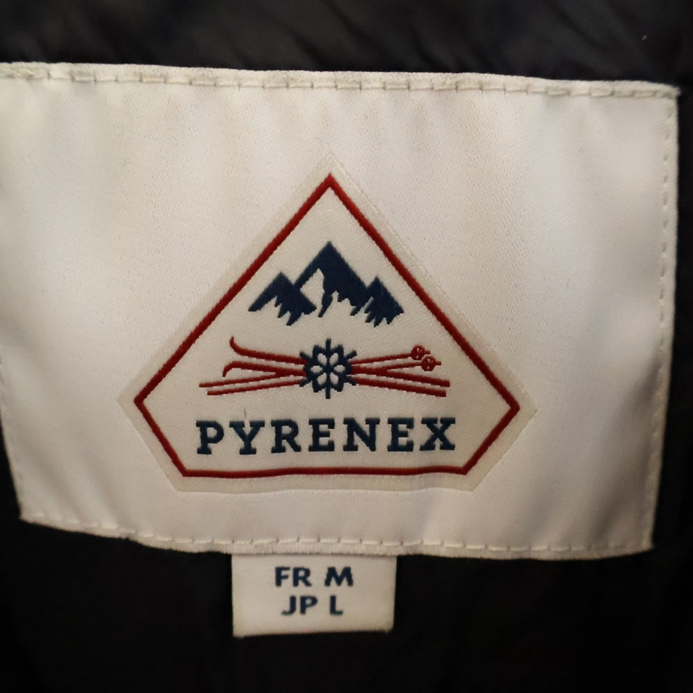 PYRENEX(ピレネックス) BORDEAUX FUR ファー付き フーディー アヌシー ダウンジャケット ブラック W22PJ1