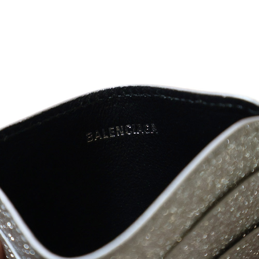 BALENCIAGA(バレンシアガ) グリッター ラメ カードケース シルバー 593812