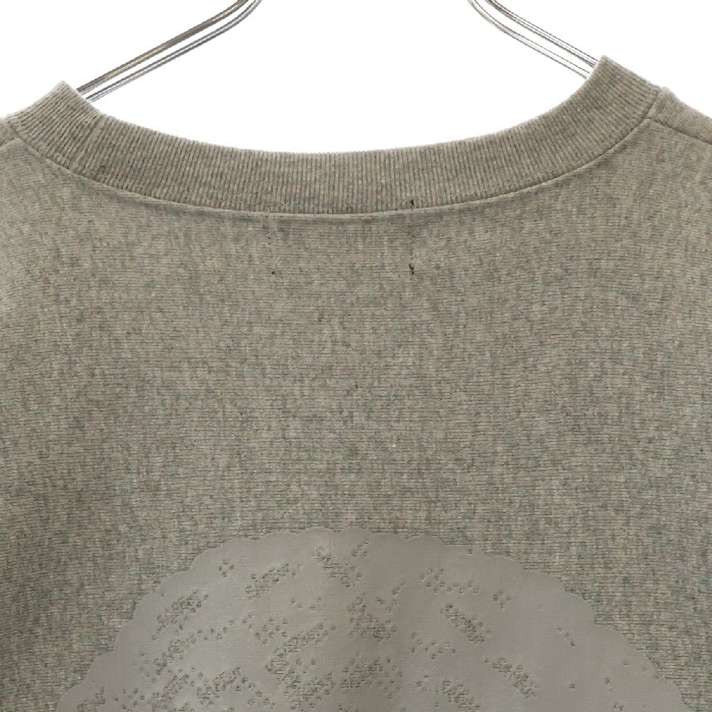 SAPEur(サプール) JUST IMAGINE THE FUTURE DoTMAN CREWWNECK SWEAT ロゴプリント クルーネックスウェットトレーナー グレー