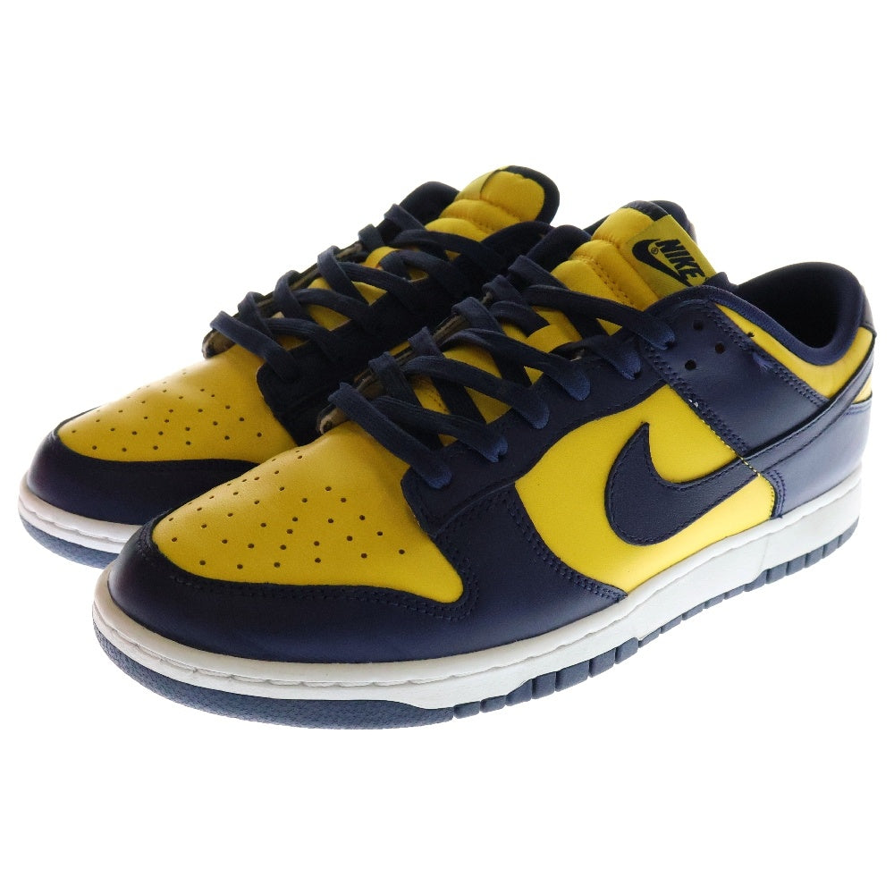 NIKE(ナイキ) DUNK LOW MICHIGAN ダンク ミシガン ローカットスニーカー ネイビー/イエロー US11/29cm DD1391-700