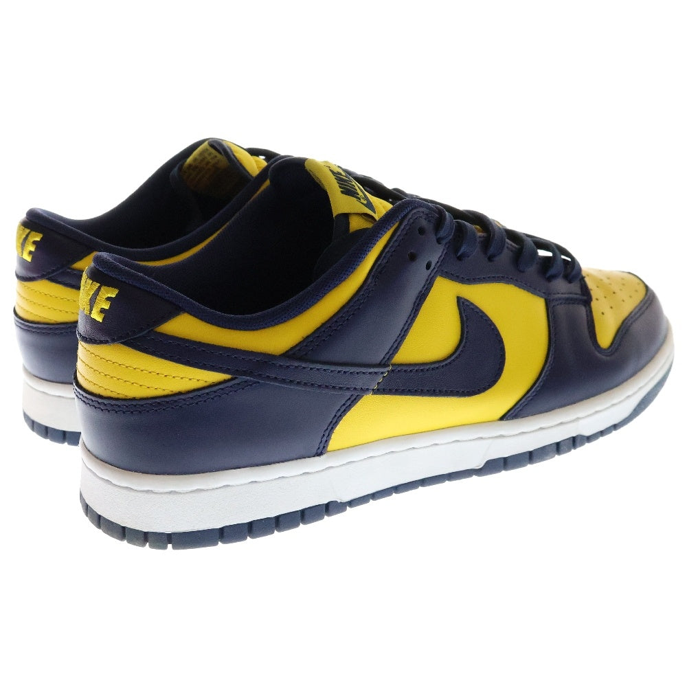 NIKE(ナイキ) DUNK LOW MICHIGAN ダンク ミシガン ローカットスニーカー ネイビー/イエロー US11/29cm DD1391-700