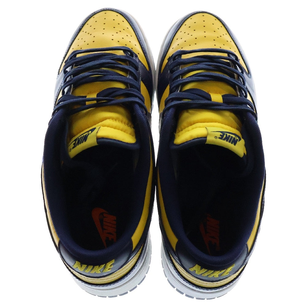 NIKE(ナイキ) DUNK LOW MICHIGAN ダンク ミシガン ローカットスニーカー ネイビー/イエロー US11/29cm DD1391-700