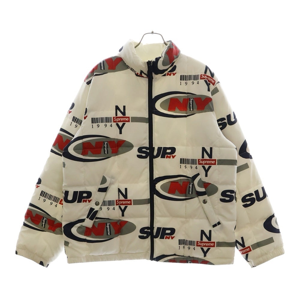 SUPREME(シュプリーム) 18AW NY Reversible Puffy Jacket フォトプリントリバーシブルジャケット ホワイト