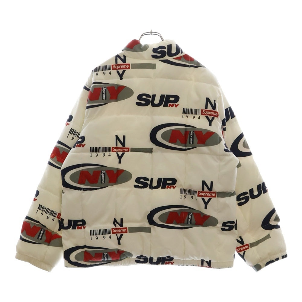 SUPREME(シュプリーム) 18AW NY Reversible Puffy Jacket フォトプリントリバーシブルジャケット ホワイト