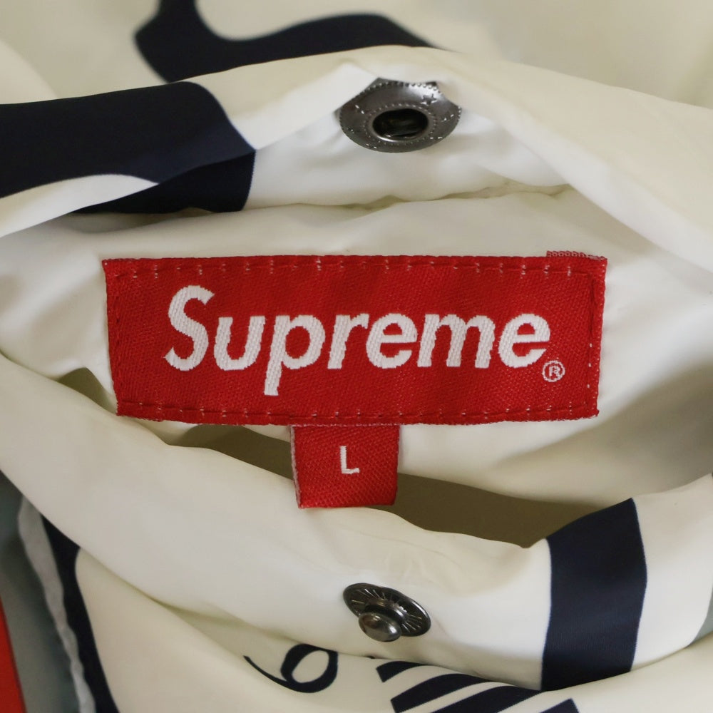 SUPREME(シュプリーム) 18AW NY Reversible Puffy Jacket フォトプリントリバーシブルジャケット ホワイト