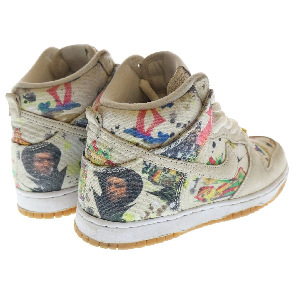 NIKE(ナイキ) ×SUPREME DUNK HIGH RAMMELLZEE シュプリーム ダンク ラメルジー ハイカットスニーカー ベージュ US7.5/24.5cm FD8779-100 レディース