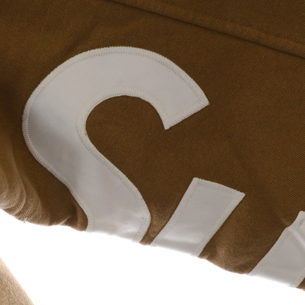 SUPREME(シュプリーム) 22SS Cropped Panels Hooded Sweatshirt クロップドパネル プルオーバースウェットパーカーフーディー ライトブラウン