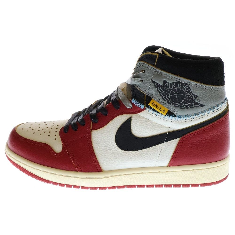 NIKE(ナイキ) ×UNION ユニオン AIR JORDAN 1 RETRO HIGH OG Chicago エアジョーダン1 ハイ ハイカットスニーカー シカゴ レッド/ホワイト US10/28cm HV8563-600