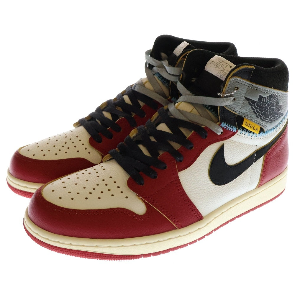 NIKE(ナイキ) ×UNION ユニオン AIR JORDAN 1 RETRO HIGH OG Chicago エアジョーダン1 ハイ ハイカットスニーカー シカゴ レッド/ホワイト US10/28cm HV8563-600