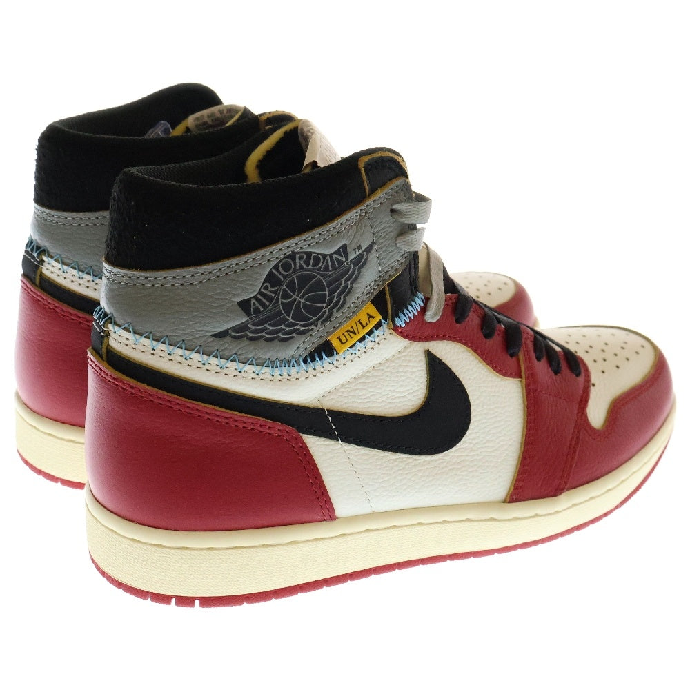 NIKE(ナイキ) ×UNION ユニオン AIR JORDAN 1 RETRO HIGH OG Chicago エアジョーダン1 ハイ ハイカットスニーカー シカゴ レッド/ホワイト US10/28cm HV8563-600