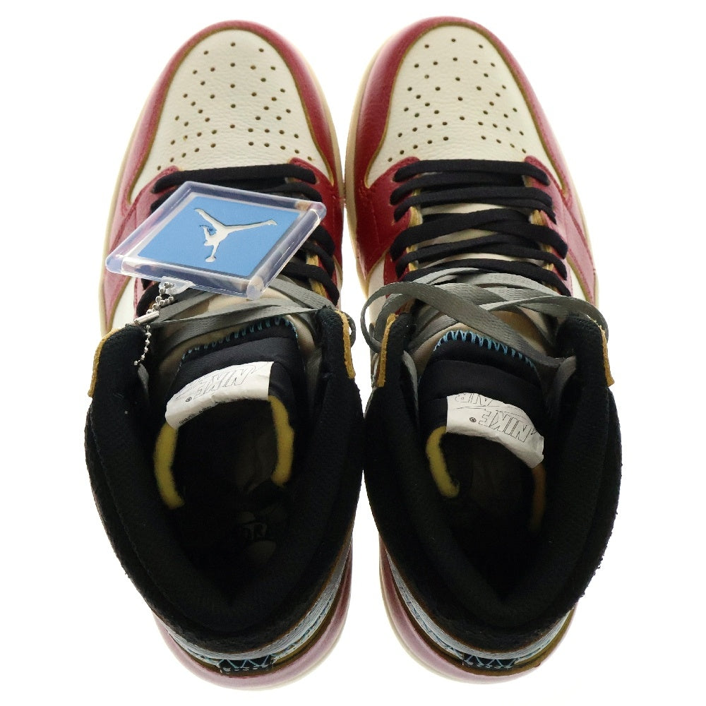 NIKE(ナイキ) ×UNION ユニオン AIR JORDAN 1 RETRO HIGH OG Chicago エアジョーダン1 ハイ ハイカットスニーカー シカゴ レッド/ホワイト US10/28cm HV8563-600