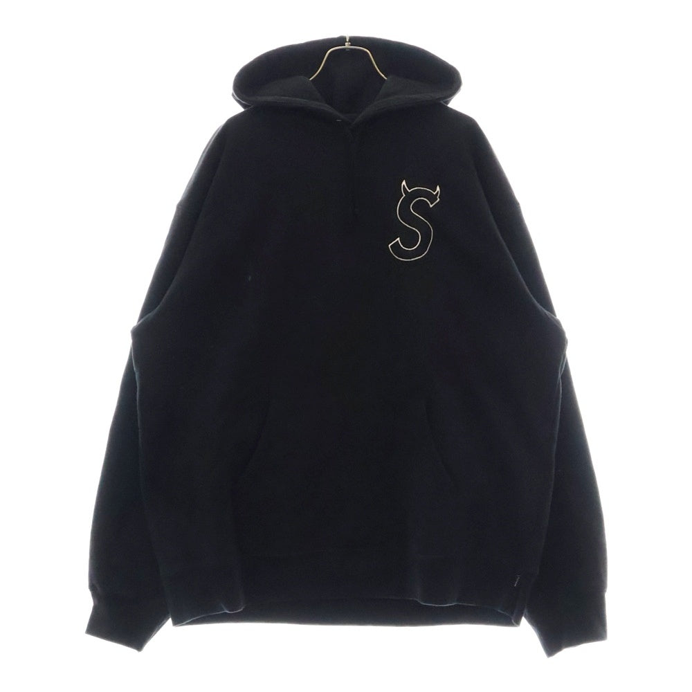 SUPREME(シュプリーム) 22AW S Logo Hooded Sweatshirt Sロゴフーデッドスウェットプルオーバーパーカー ブラック