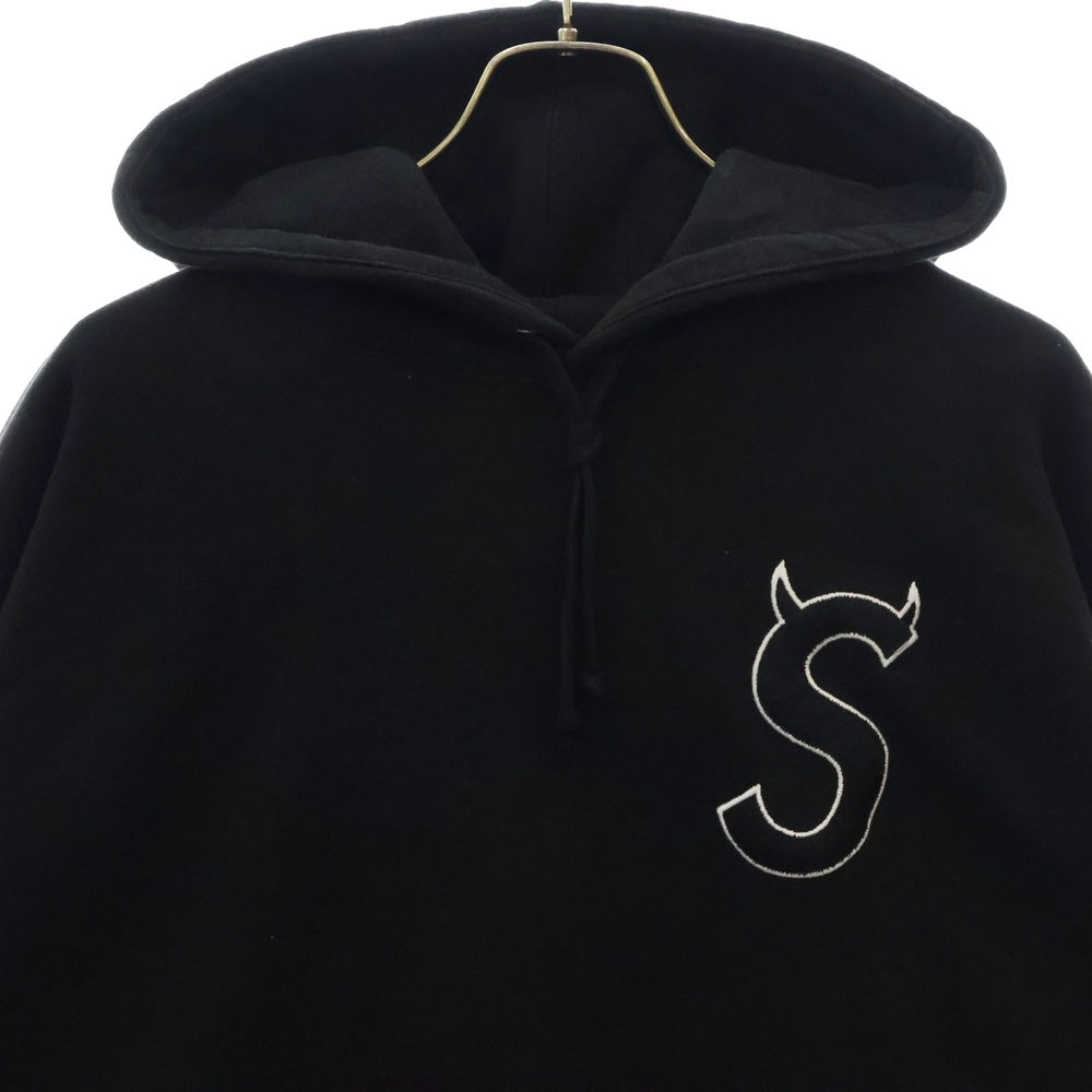 SUPREME(シュプリーム) 22AW S Logo Hooded Sweatshirt Sロゴフーデッドスウェットプルオーバーパーカー ブラック