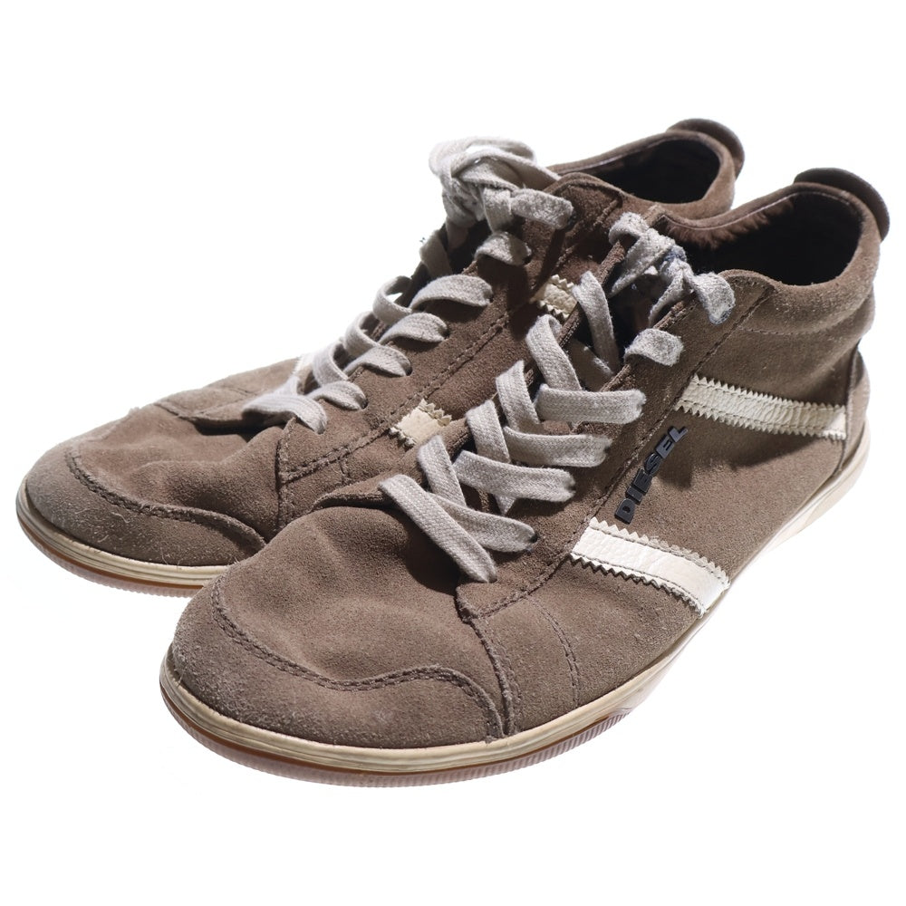 DIESEL(ディーゼル) スエード ローカットスニーカー ブラウン