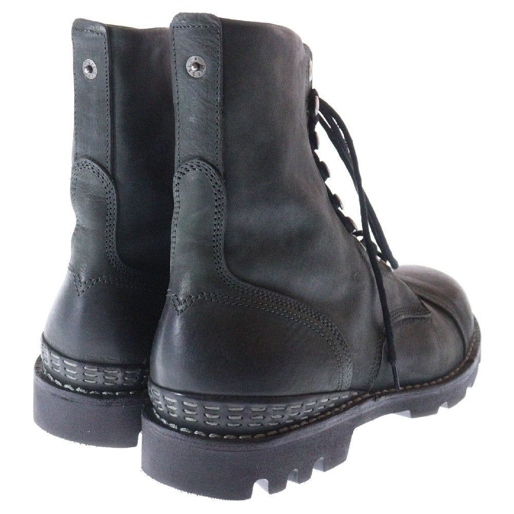 DIESEL(ディーゼル) STEEL レースアップ レザーブーツ ブラック Y01441 PR105 T6057