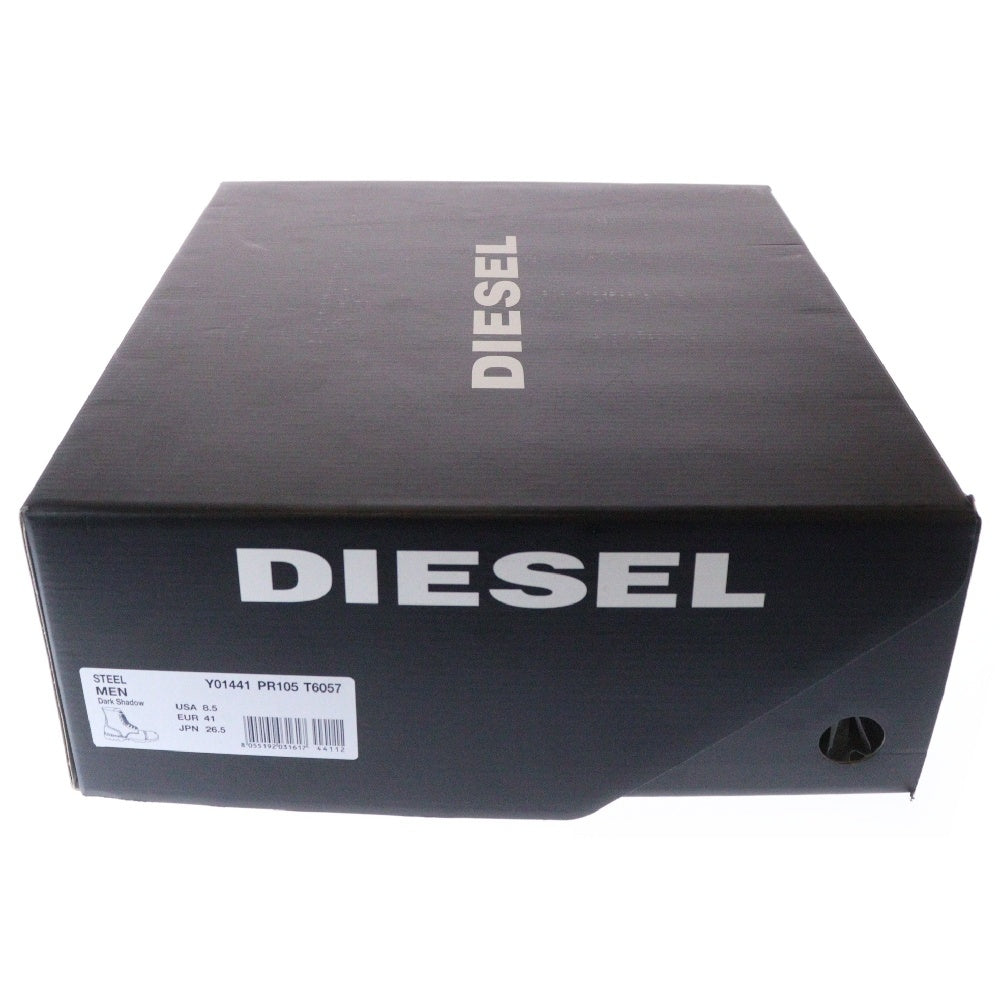 DIESEL(ディーゼル) STEEL レースアップ レザーブーツ ブラック Y01441 PR105 T6057