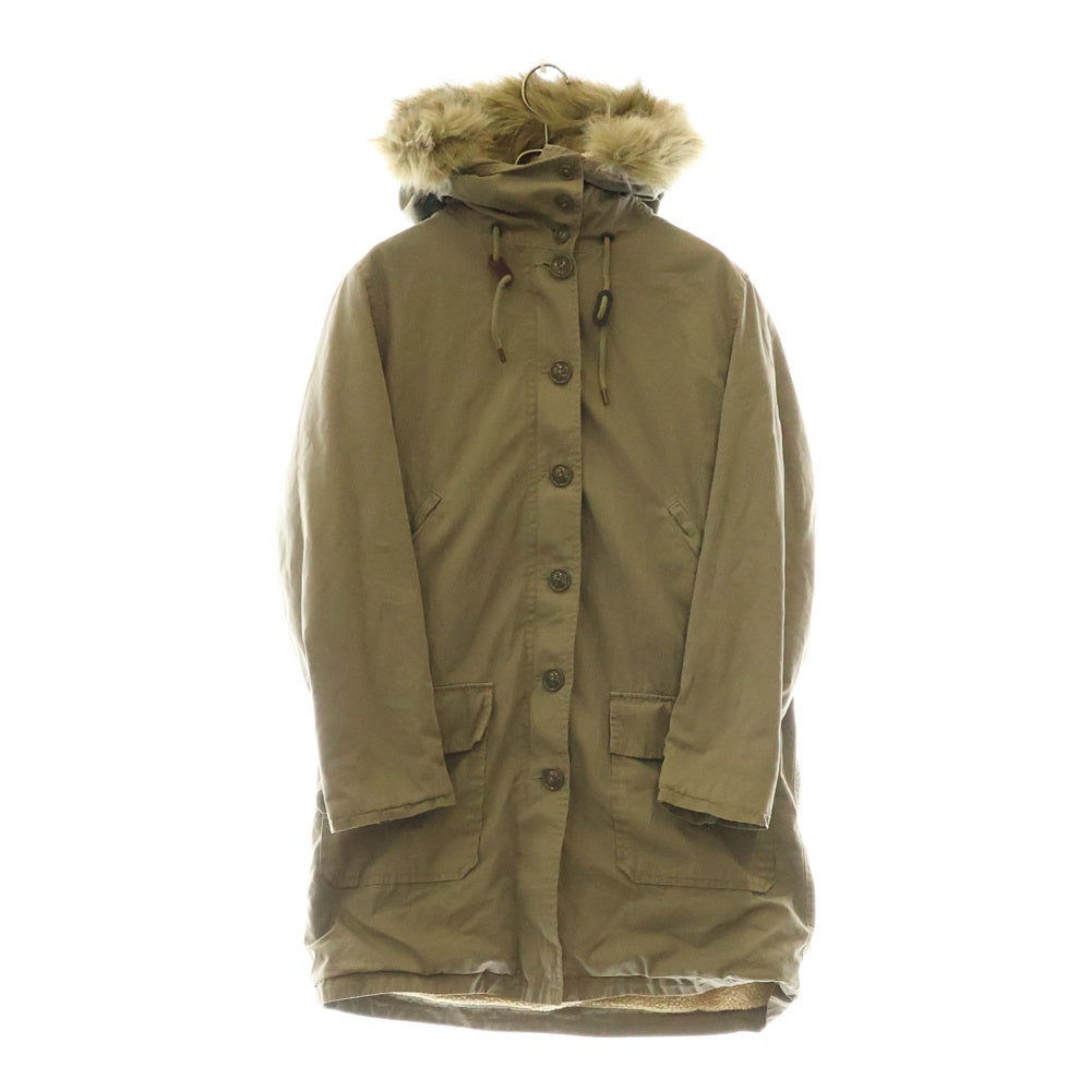 DENIM & SUPPLY RALPH LAUREN(デニム アンド サプライ ラルフローレン) N-3B Type Down Military Flight Jacket デニム&サプライ ミリタリー フライト ファージャケット カーキ レディース 4700412305