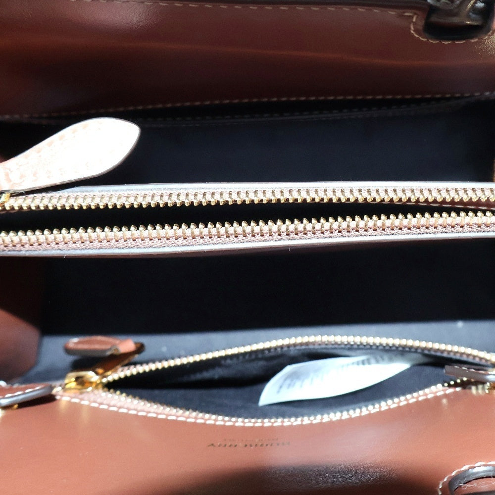 BURBERRY(バーバリー) TITLE MINI 2WAY タイトルミニ ノバチェック トート ハンドバッグ ショルダー クロスボディ ブラウン 8025267