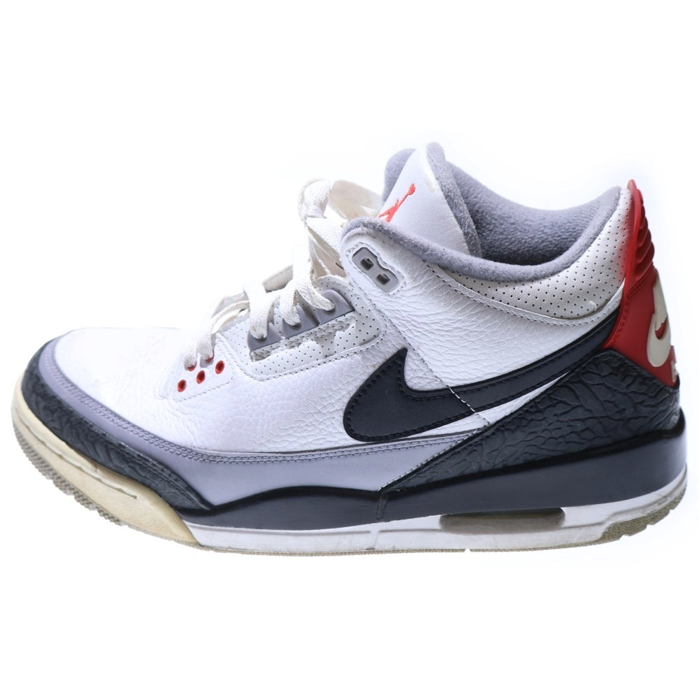 NIKE(ナイキ) AIR JORDAN 3 RETRO TINKER HATFIELD エアジョーダン3 レトロ ティンカー ハッドフィールド ローカットスニーカー ホワイト/ブラック US12/30cm AQ3835-160