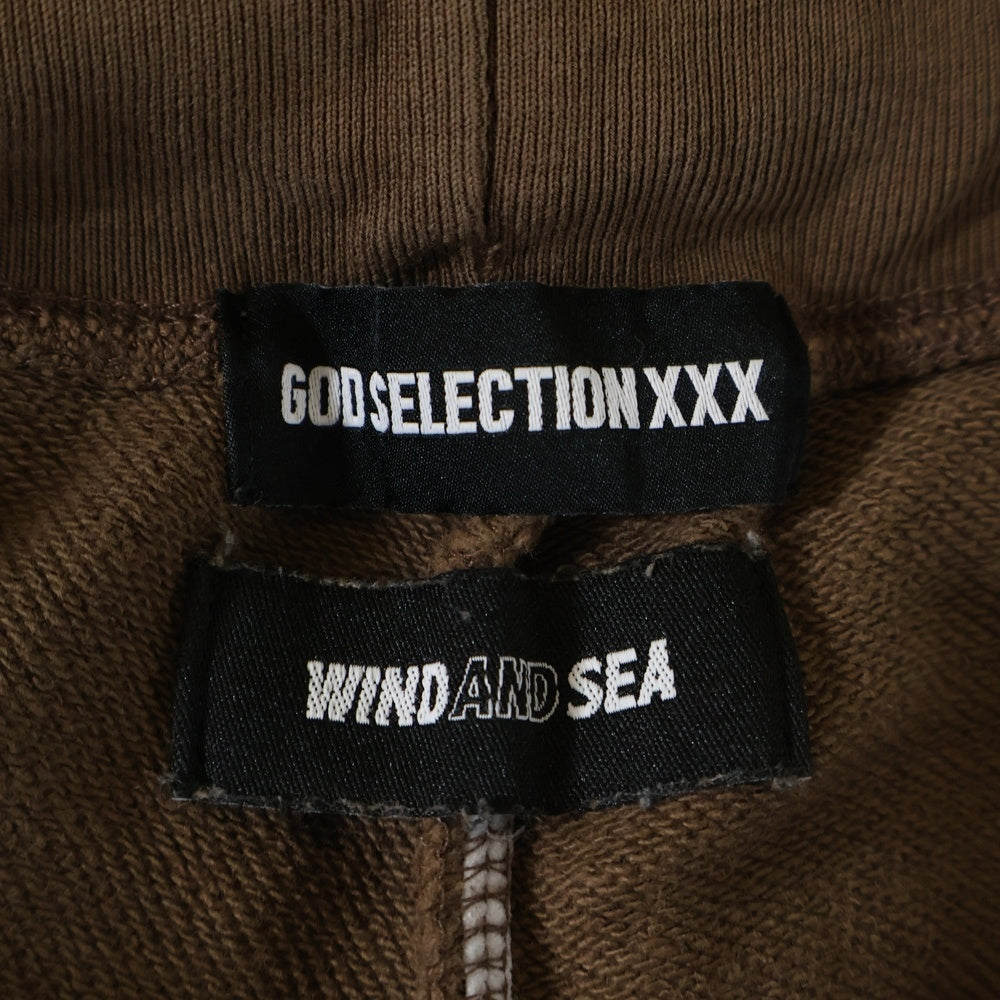 WIND AND SEA(ウィンダンシー) × GOD SELECTION XXX ゴッドセレクショントリプルエックス スウェットパンツ ブラウン