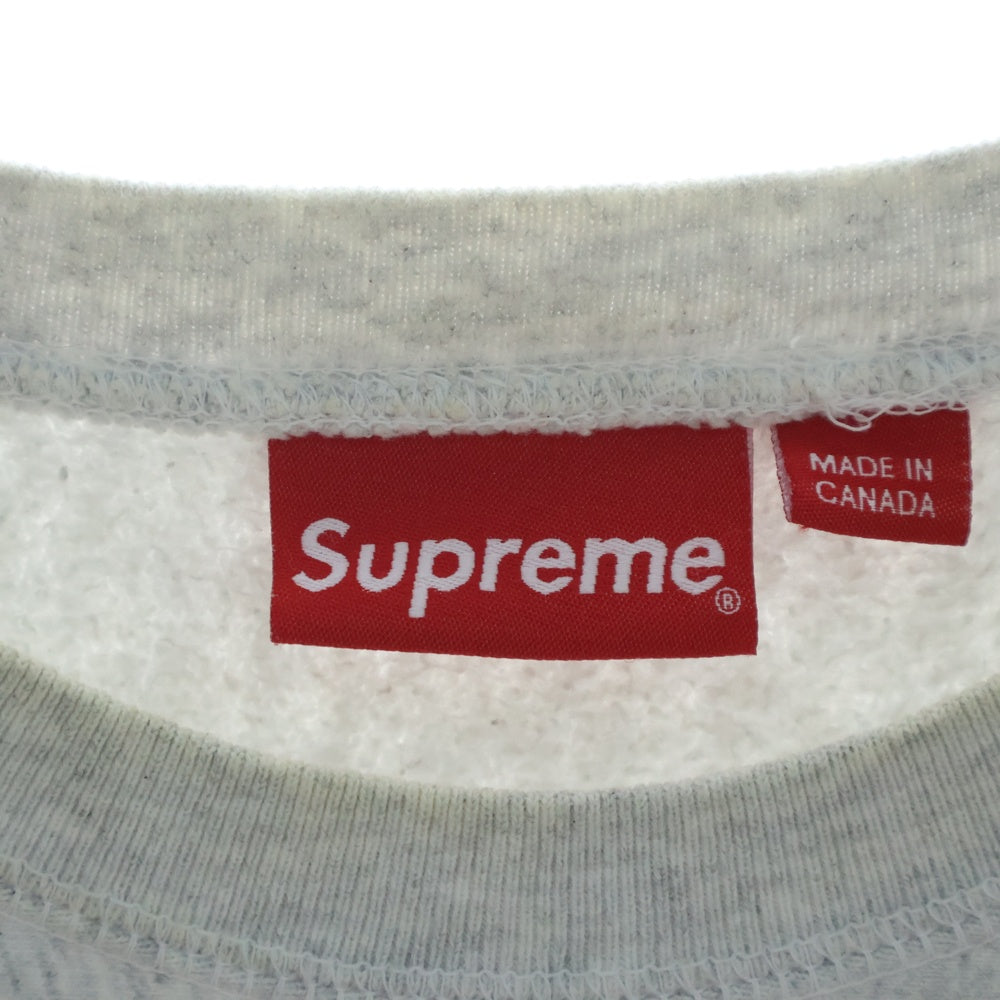 SUPREME(シュプリーム) 18AW Box Logo Crewneck ボックスロゴ クルーネック スウェットトレーナー グレー/レッド