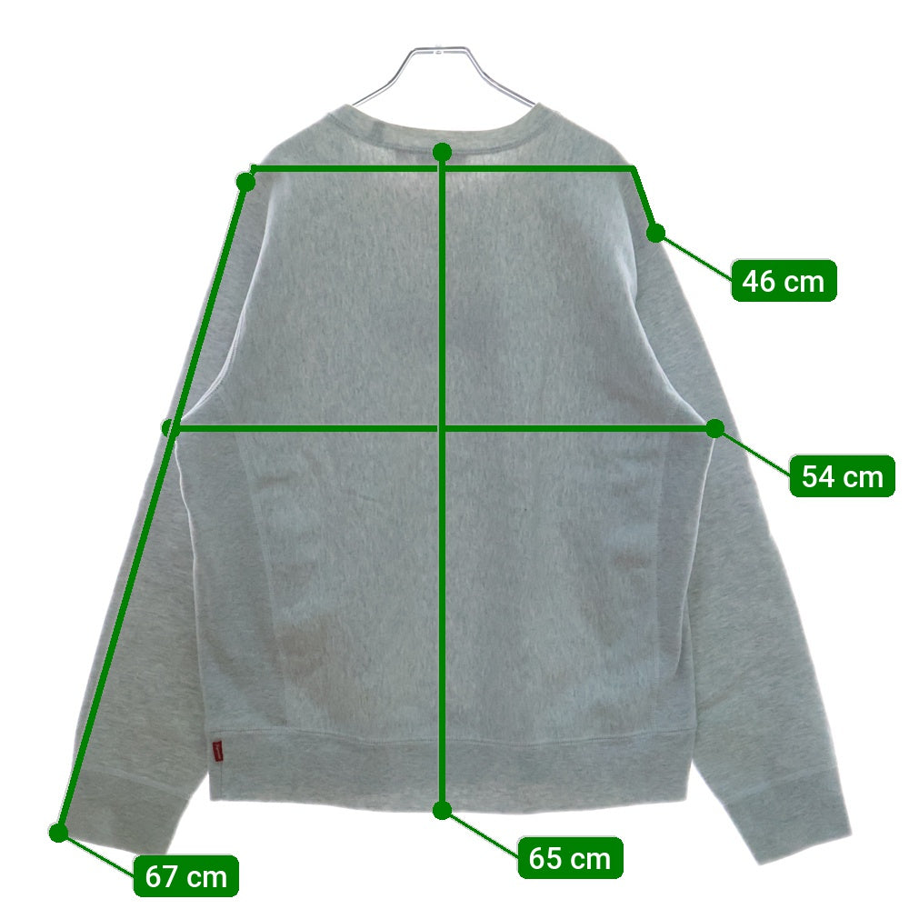SUPREME(シュプリーム) 18AW Box Logo Crewneck ボックスロゴ クルーネック スウェットトレーナー グレー/レッド