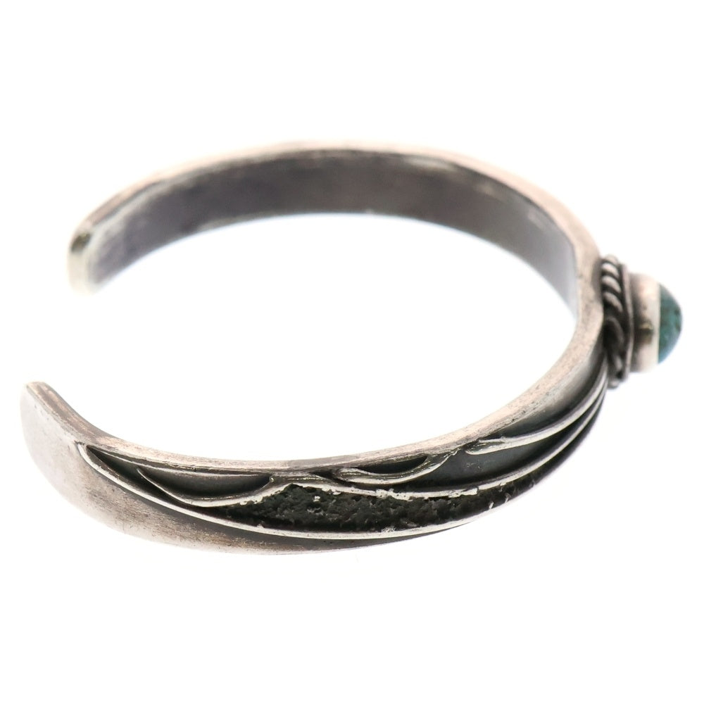 INDIAN JEWELRY(インディアンジュエリー) Albert Maricello作 アルベルト・マルチェロ ナバホ族 AMR刻印 ターコイズ バングル シルバー