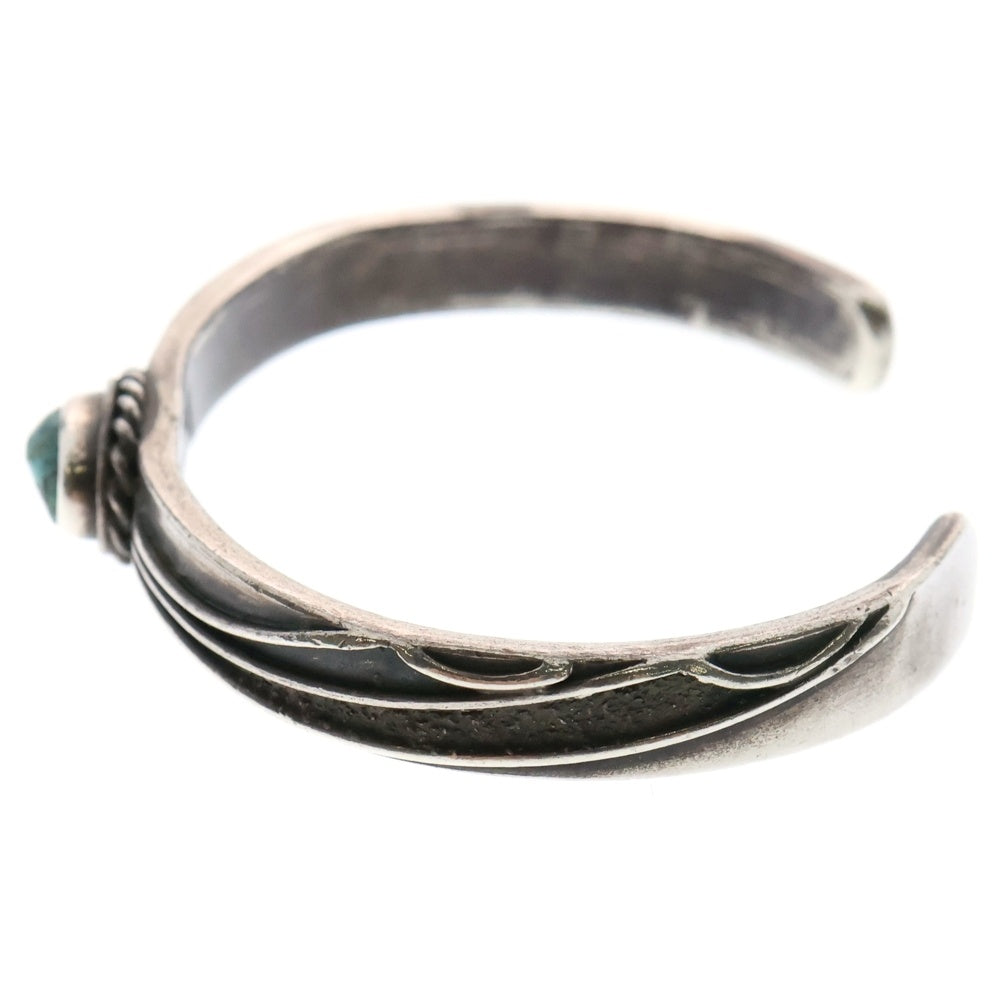 INDIAN JEWELRY(インディアンジュエリー) Albert Maricello作 アルベルト・マルチェロ ナバホ族 AMR刻印 ターコイズ バングル シルバー