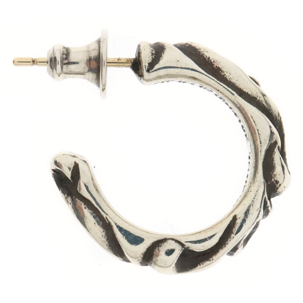 CHROME HEARTS(クロムハーツ) HOOP SCROOL スクロール フープピアス シルバー BCA102