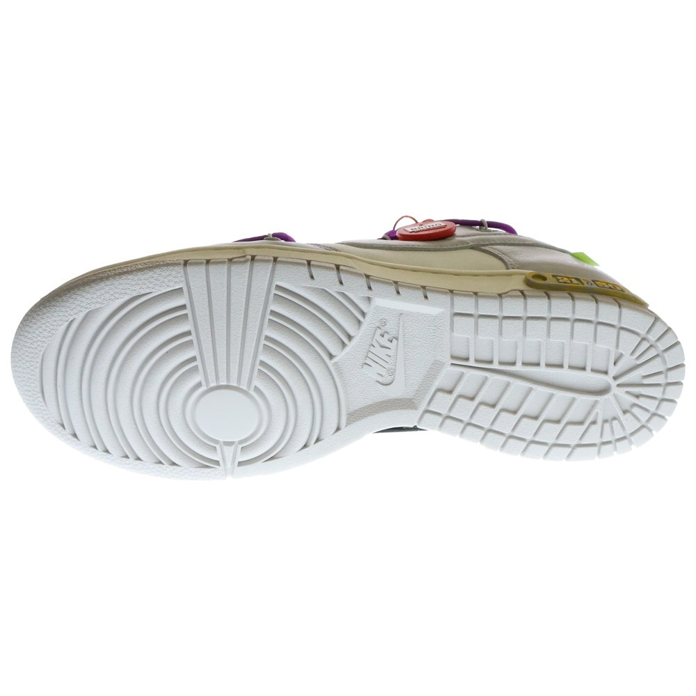 NIKE(ナイキ) ×OFF-WHITE DUNK LOW 1 OF 50 21 オフホワイト ダンク ローカットスニーカー ホワイト/グレー US11/29cm DM1602-100