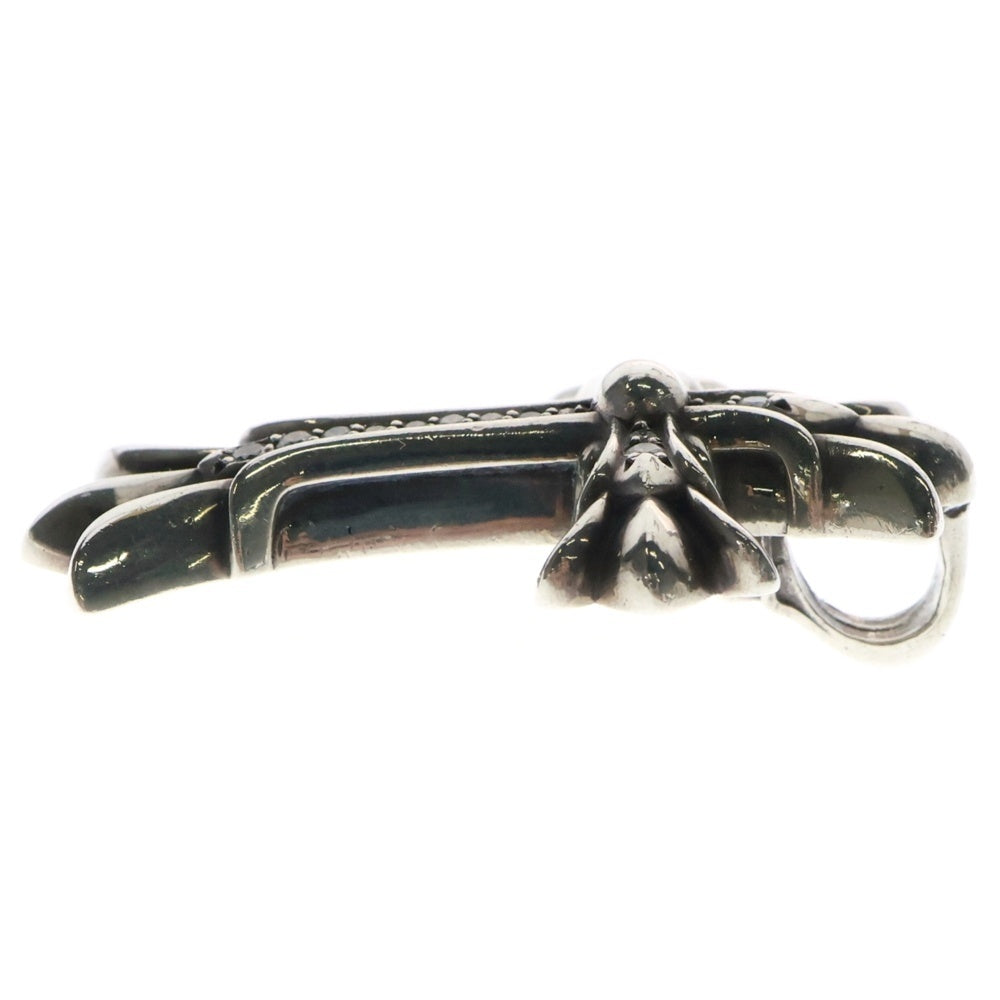 CHROME HEARTS(クロムハーツ) DBL CH CRS SML P/DMND スモールダブルCHクロスペンダントトップ PAVEダイヤ シルバー