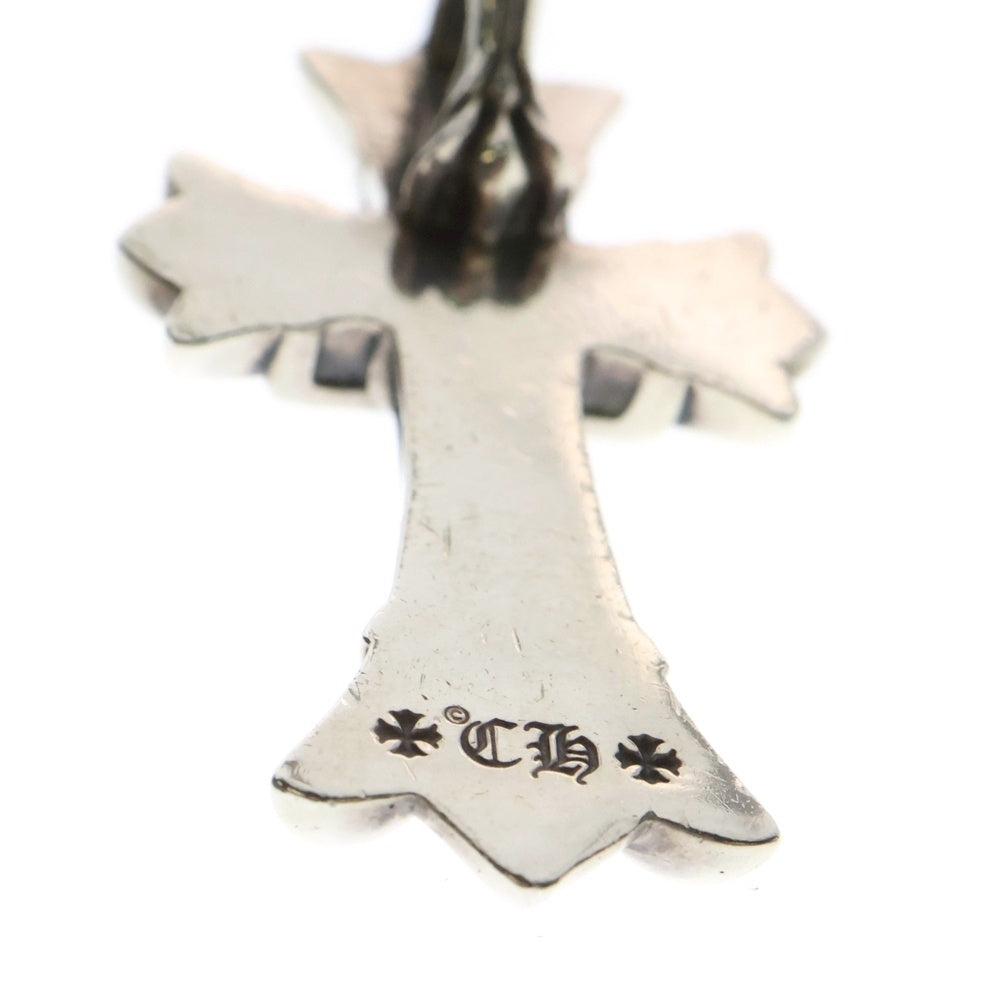 CHROME HEARTS(クロムハーツ) DBL CH CRS SML P/DMND スモールダブルCHクロスペンダントトップ PAVEダイヤ シルバー
